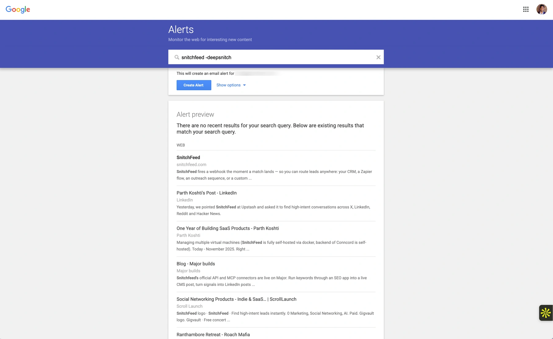 Google Alerts
